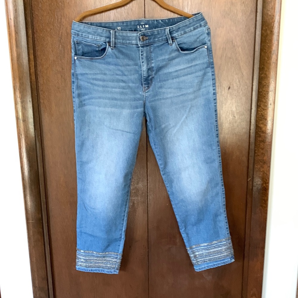White House Black Market Crop Jeans - Size 12